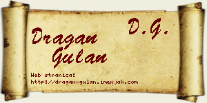 Dragan Gulan vizit kartica